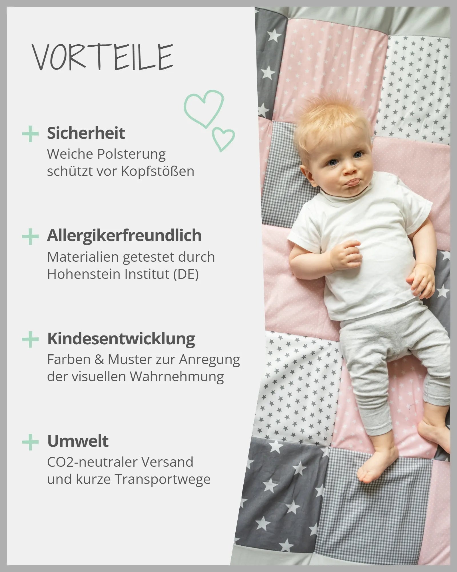 ullenboom-krabbeldecke-100x100-rosa-grau-03-vorteile-ULLENBOOM Baby