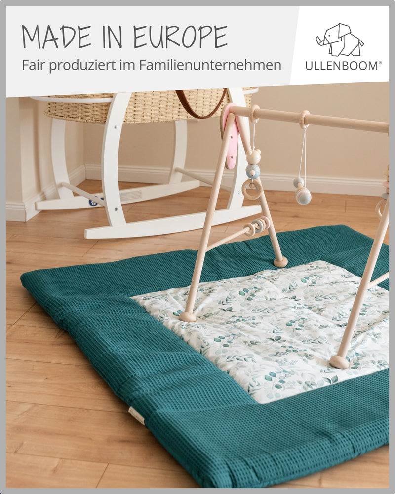 Krabbeldecke EUKALYPTUS PETROL-ULLENBOOM Baby