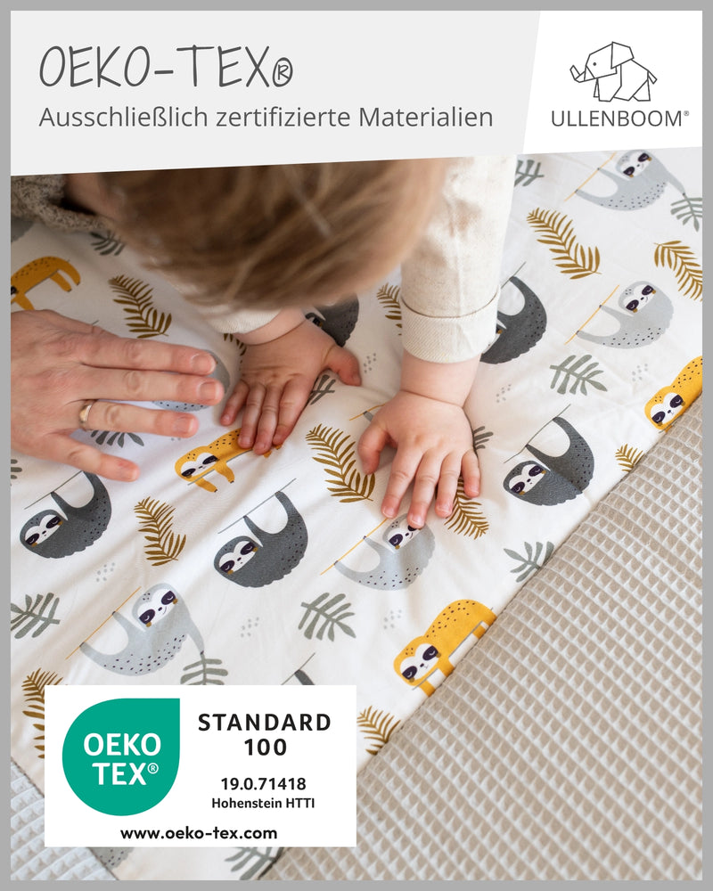 Krabbeldecke GRAU FAULTIERE-ULLENBOOM Baby