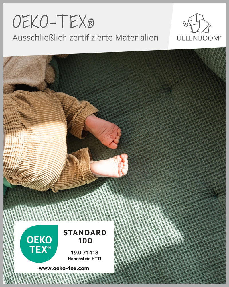 Krabbeldecke Waffelpiqué SALBEIGRÜN-ULLENBOOM Baby