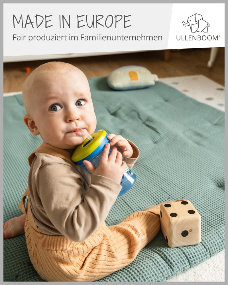 Krabbeldecke Waffelpiqué SALBEIGRÜN-ULLENBOOM Baby