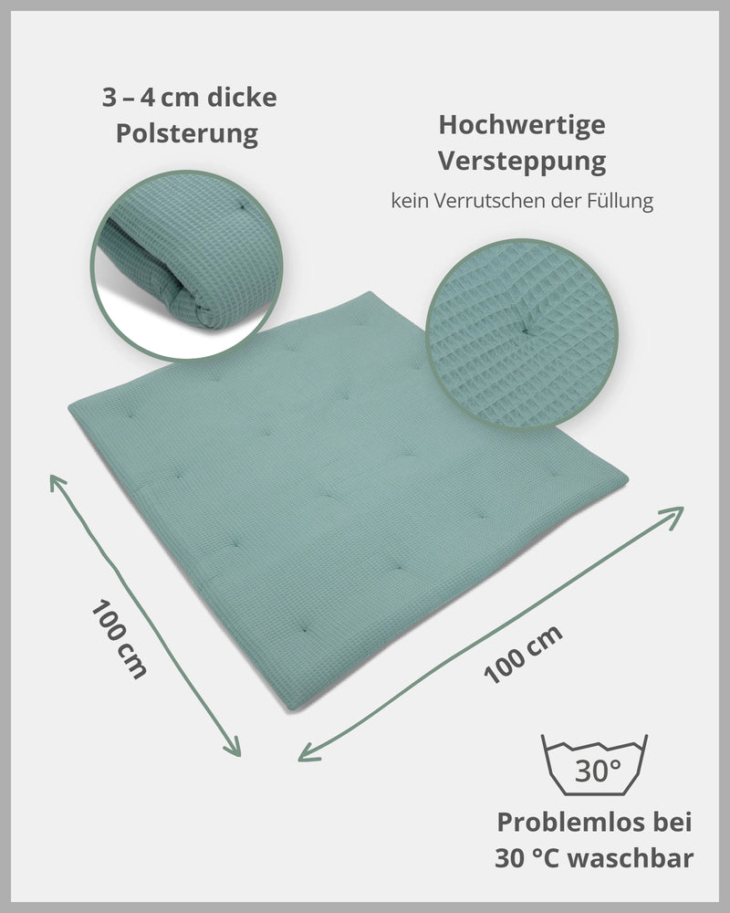 Krabbeldecke Waffelpiqué SALBEIGRÜN-ULLENBOOM Baby
