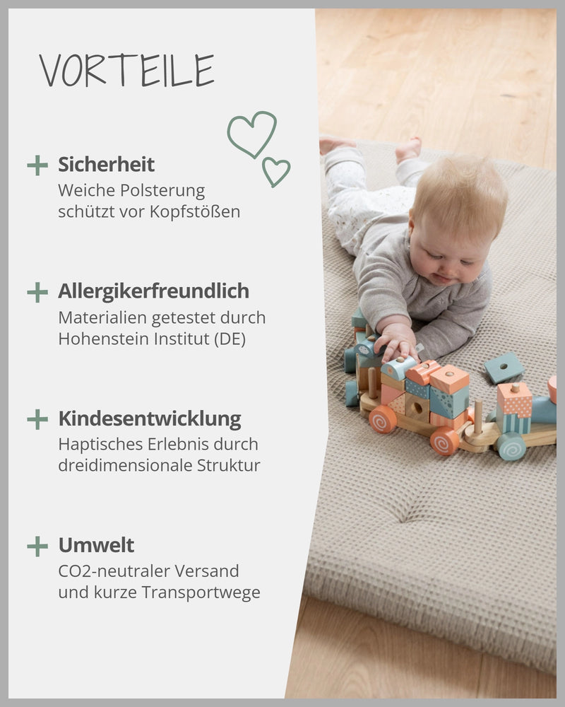 Krabbeldecke Waffelpiqué SAND-ULLENBOOM Baby