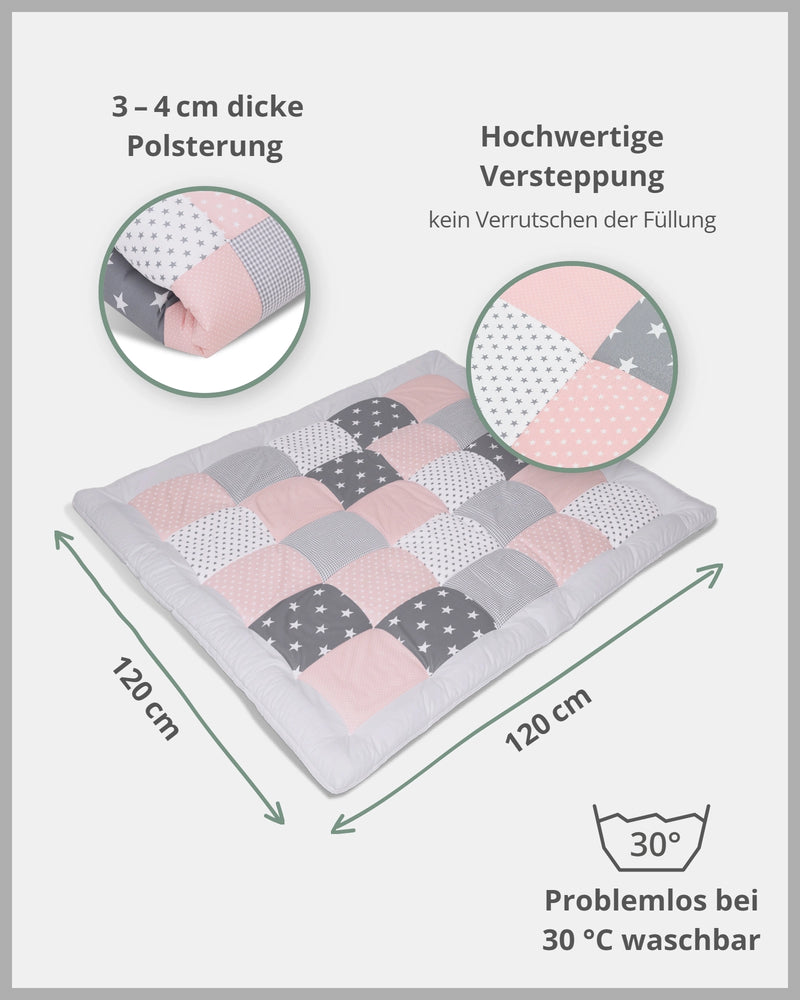 Krabbeldecke ROSA GRAU-ULLENBOOM Baby