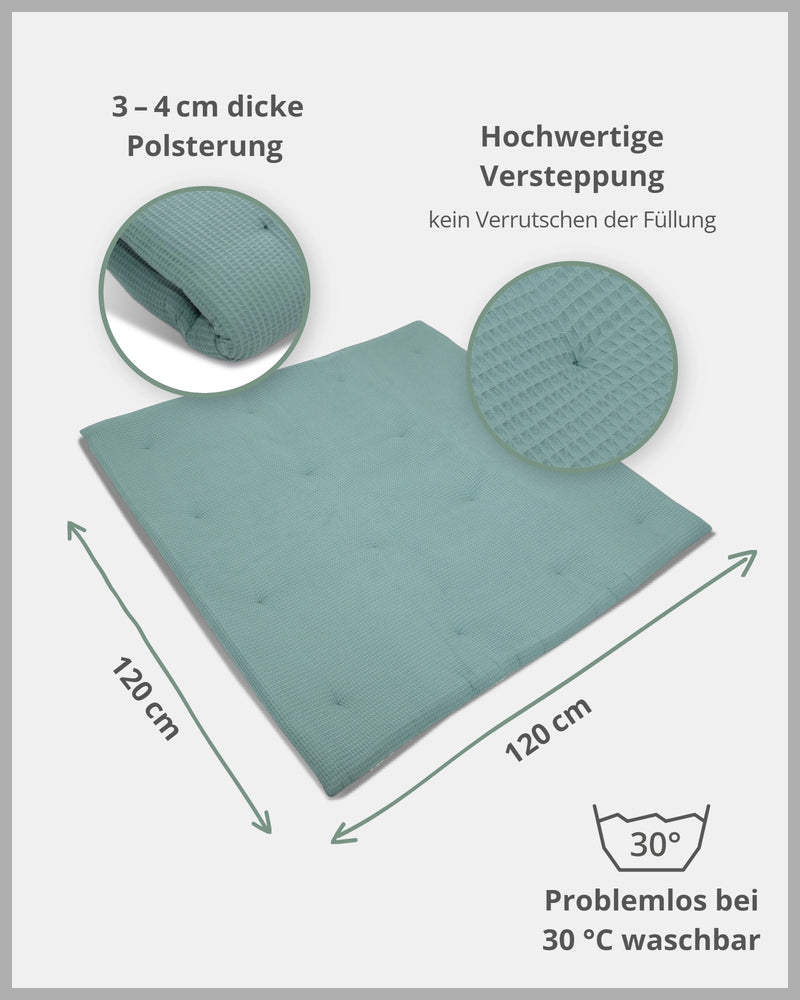 Krabbeldecke Waffelpiqué SALBEIGRÜN-ULLENBOOM Baby