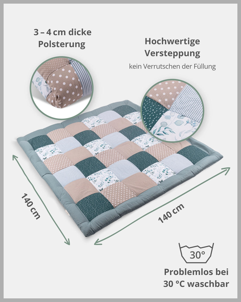 Personalisierbare Krabbeldecke EUKALYPTUS-ULLENBOOM Baby