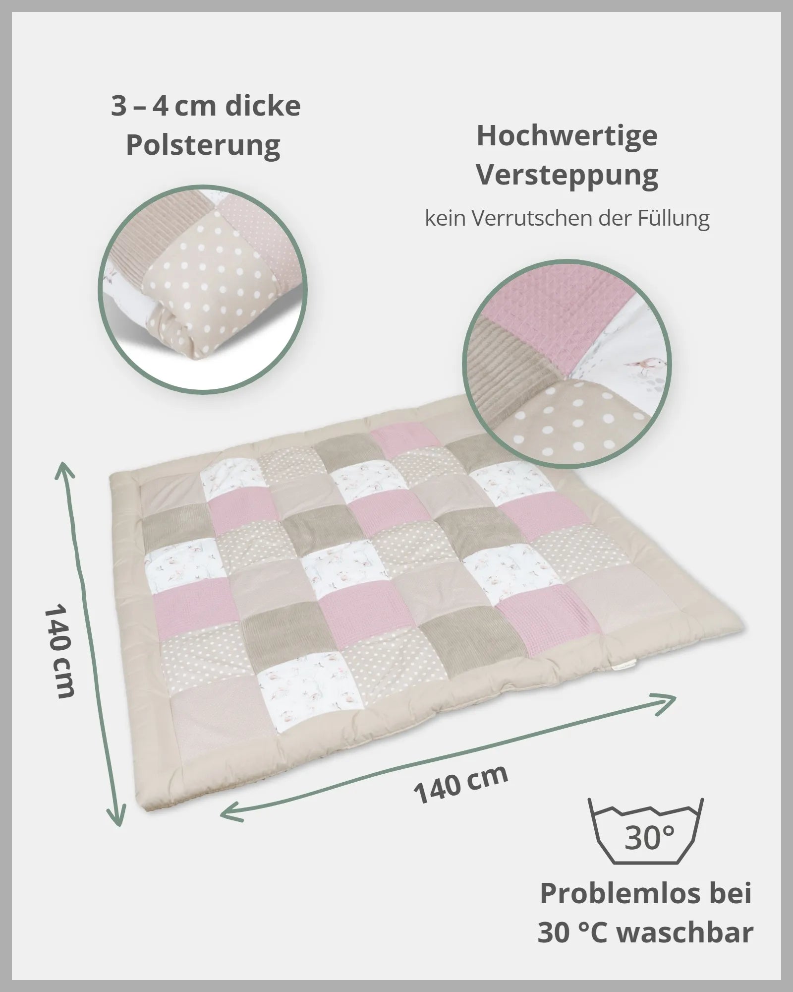 Krabbeldecke MÄRCHENWALD-Personalisierbare Krabbeldecke MÄRCHENWALD ULLENBOOM®-ULLENBOOM Baby