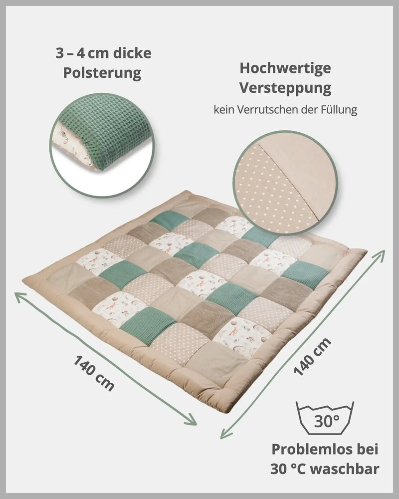 Krabbeldecke WALDFREUNDE-Personalisierbare Krabbeldecke Waldfreunde ULLENBOOM®-ULLENBOOM Baby