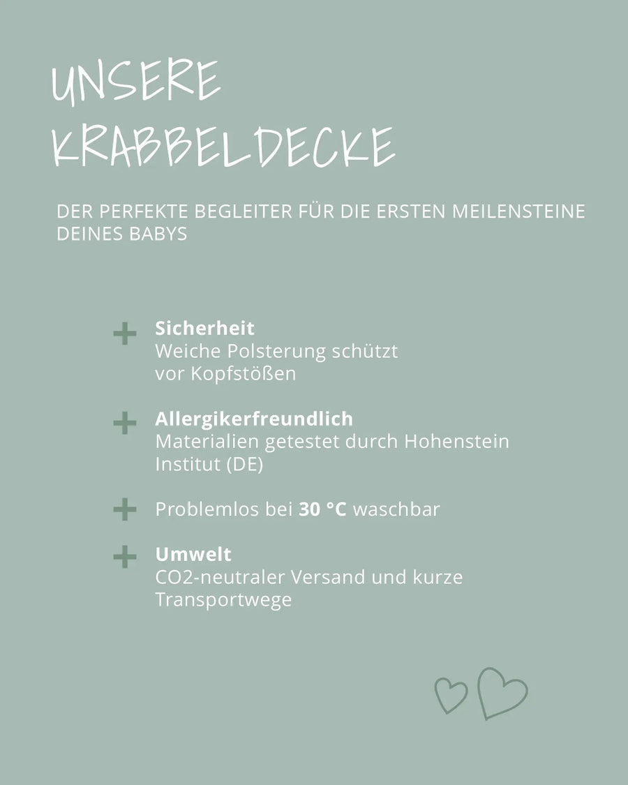 Vorteile der ULLENBOOM Krabbeldecke auf einen Blick