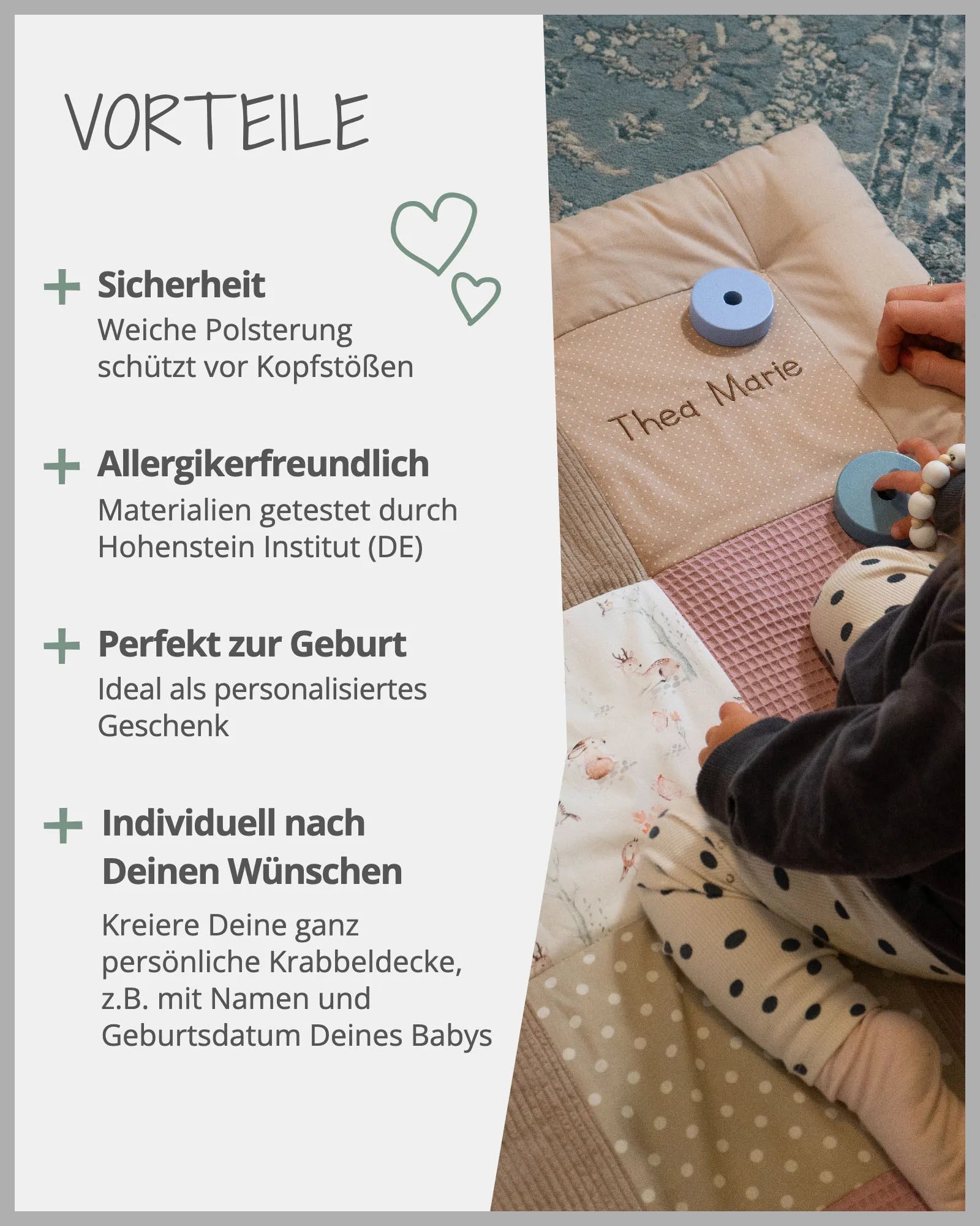 Krabbeldecke MÄRCHENWALD-Personalisierbare Krabbeldecke MÄRCHENWALD ULLENBOOM®-ULLENBOOM Baby