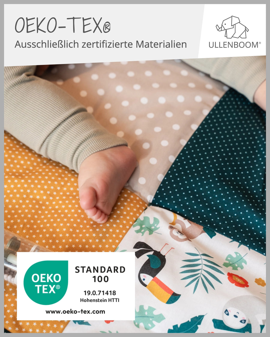 Personalisierbare Krabbeldecke DSCHUNGEL-ULLENBOOM Baby