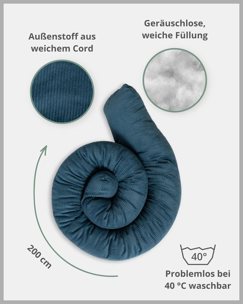 Baby Bettschlange CORD PETROL-ULLENBOOM Baby