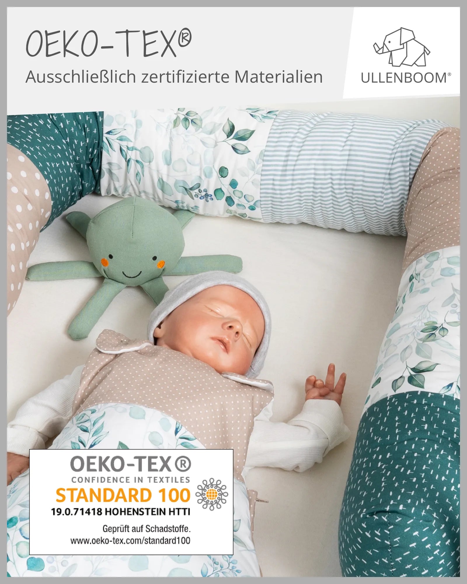 ullenboom-kuschelschlange-eukalyptus-01-oeko-tex-ULLENBOOM Baby