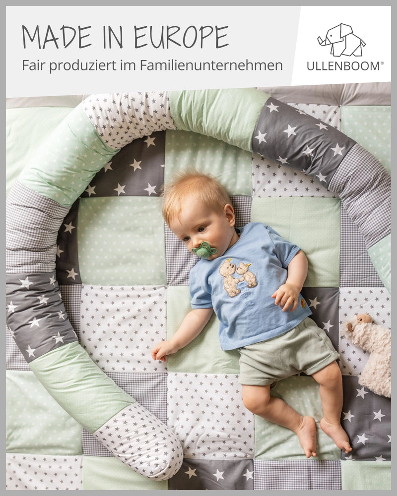 Baby Bettschlange MINT GRAU-ULLENBOOM Baby