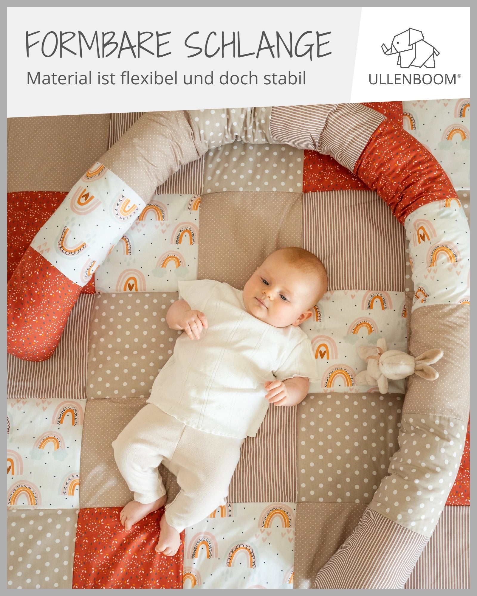 Baby Bettschlange REGENBOGEN