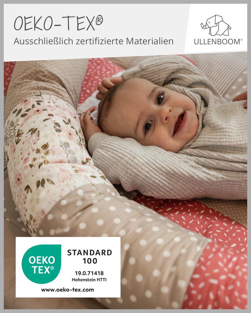 Baby Bettschlange ROSA BLÜTEN-ULLENBOOM Baby