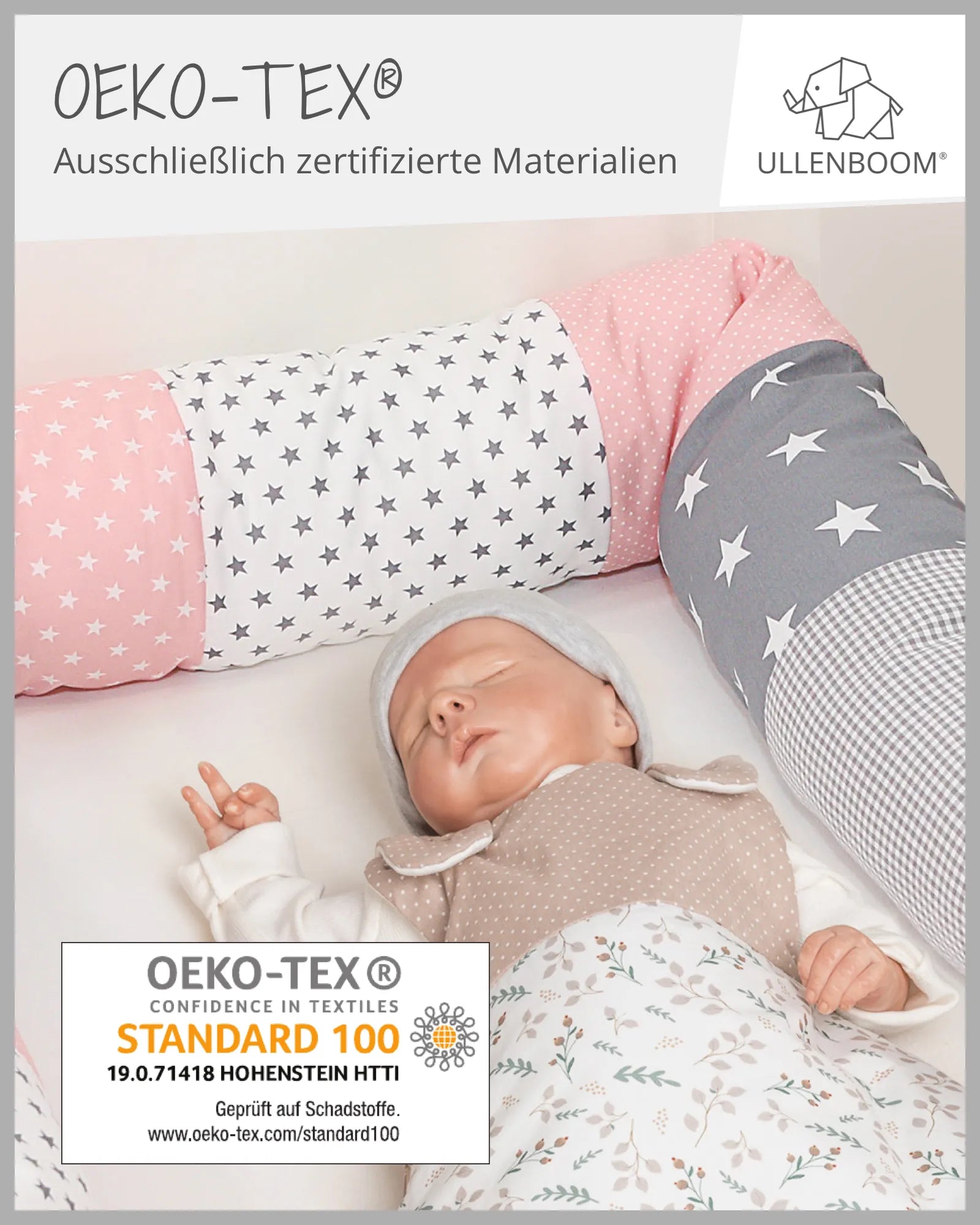 ullenboom-kuschelschlange-rosa-grau-01-oeko-tex-ULLENBOOM Baby