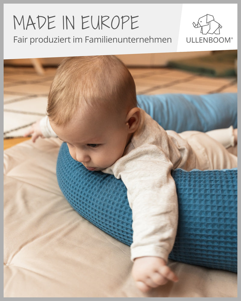 Baby Bettschlange WAFFELPIQUÈ BLAU-ULLENBOOM Baby