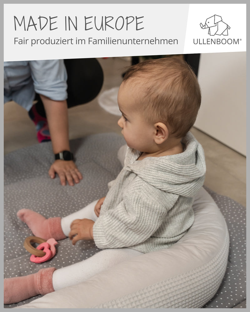 Baby Bettschlange WAFFELPIQUÈ GRAU-ULLENBOOM Baby