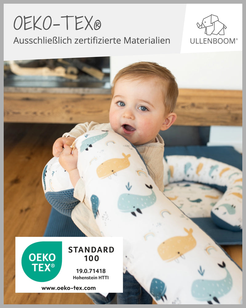 Baby Bettschlange BLAU WALE-ULLENBOOM Baby