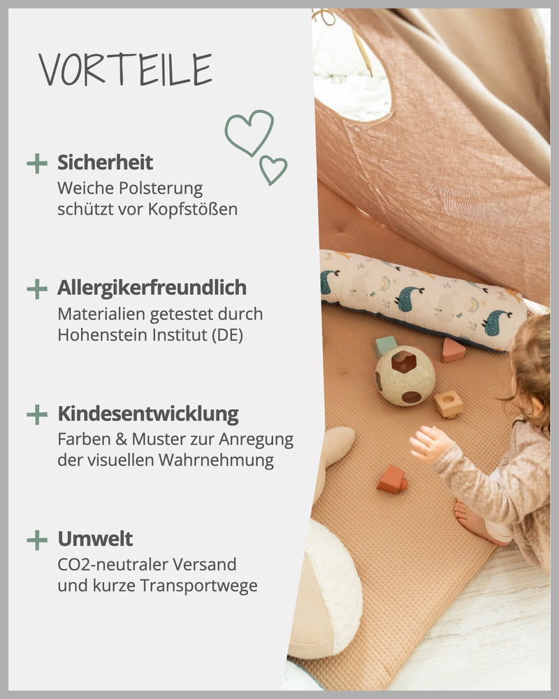 Baby Bettschlange BLAU WALE-ULLENBOOM Baby