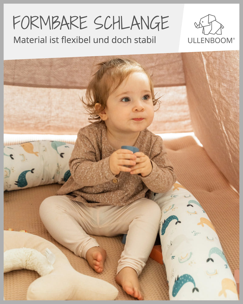 Baby Bettschlange BLAU WALE-ULLENBOOM Baby