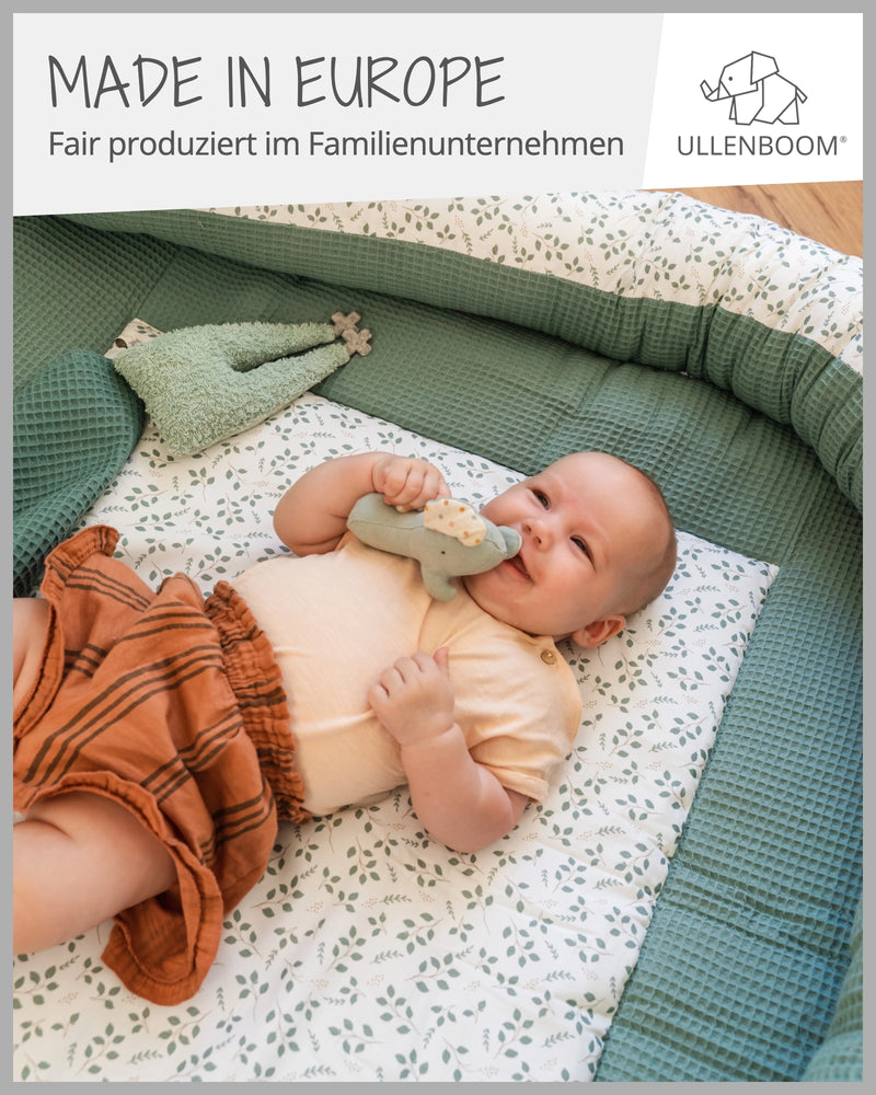 Baby Bettschlange FLORAL GRÜN-ULLENBOOM Baby