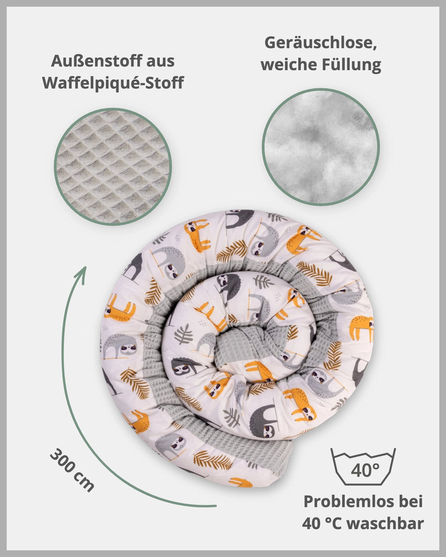 Baby Bettschlange GRAU FAULTIERE-ULLENBOOM Baby