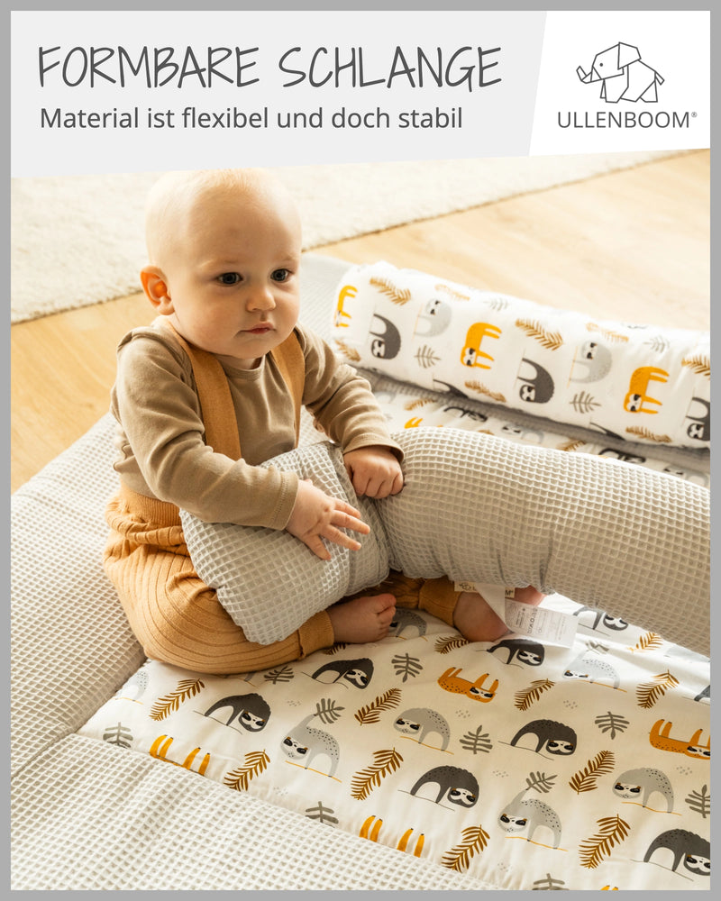 Baby Bettschlange GRAU FAULTIERE-ULLENBOOM Baby
