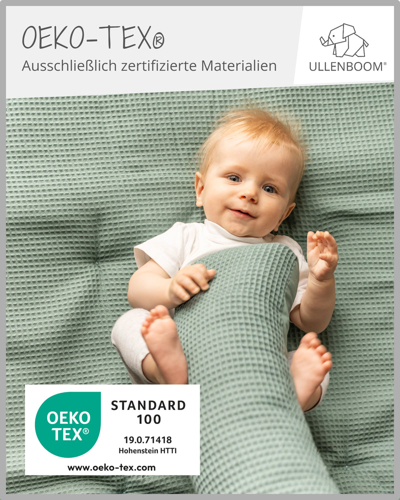 Baby Bettschlange WAFFELPIQUÈ SALBEIGRÜN-ULLENBOOM Baby