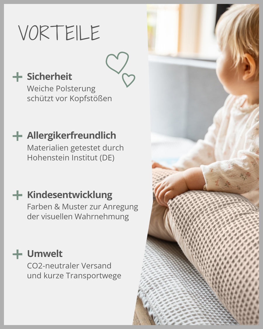 Baby Bettschlange Waffelpiqué SAND-ULLENBOOM Baby