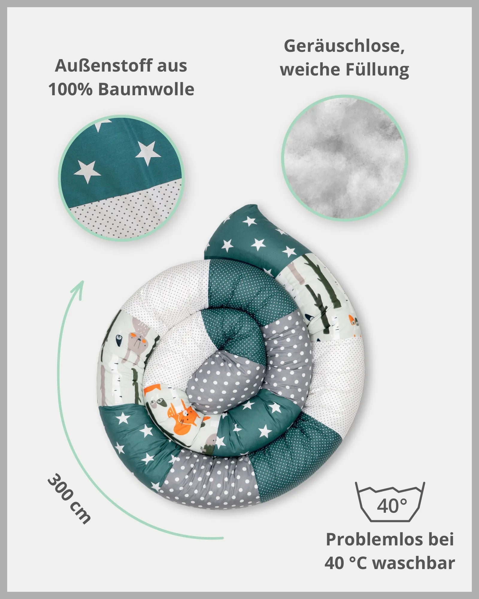 ullenboom-kuschelschlange-waldtiere-petrol-03-produktinfos-allgemein-300cm-ULLENBOOM Baby