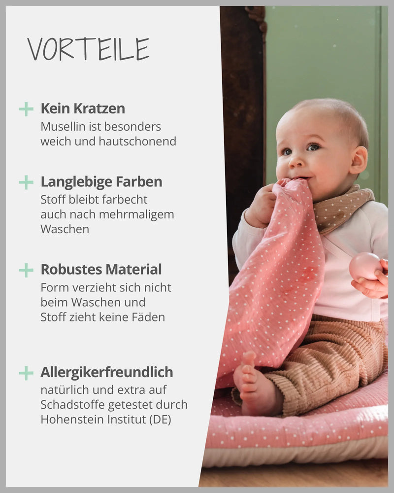 Mulltuch Musselin ROSA-ULLENBOOM Baby
