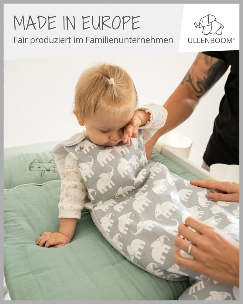 Schlafsack GRAU ELEFANT-ULLENBOOM Baby