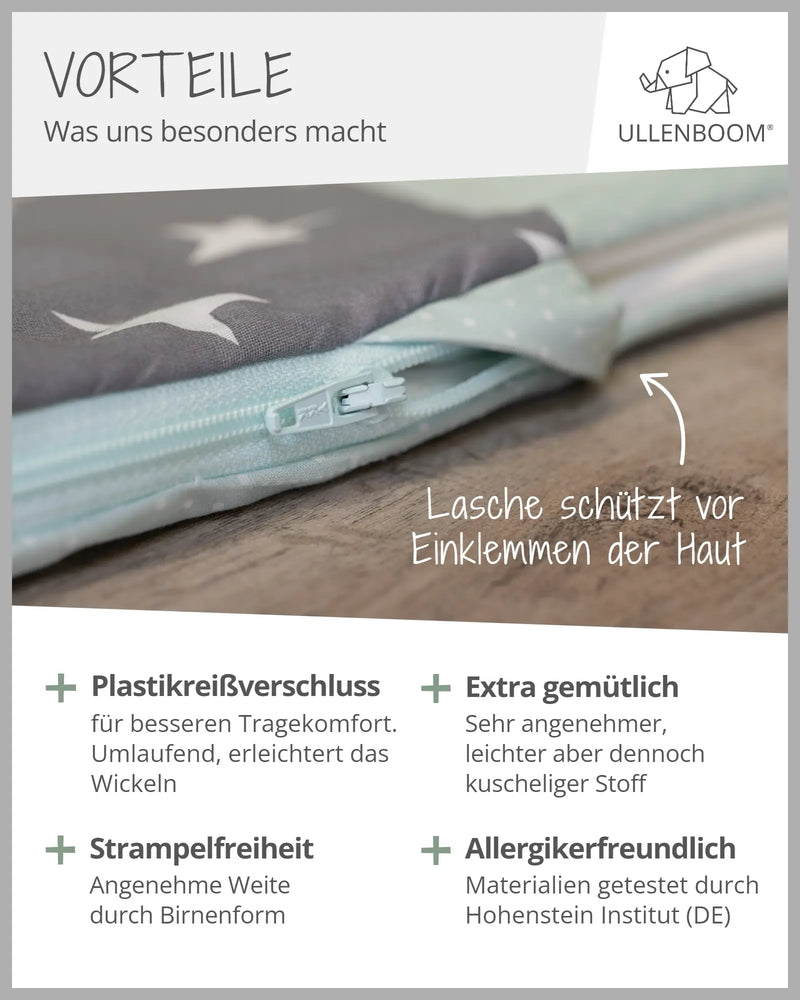 Schlafsack MINT GRAU-ULLENBOOM Baby