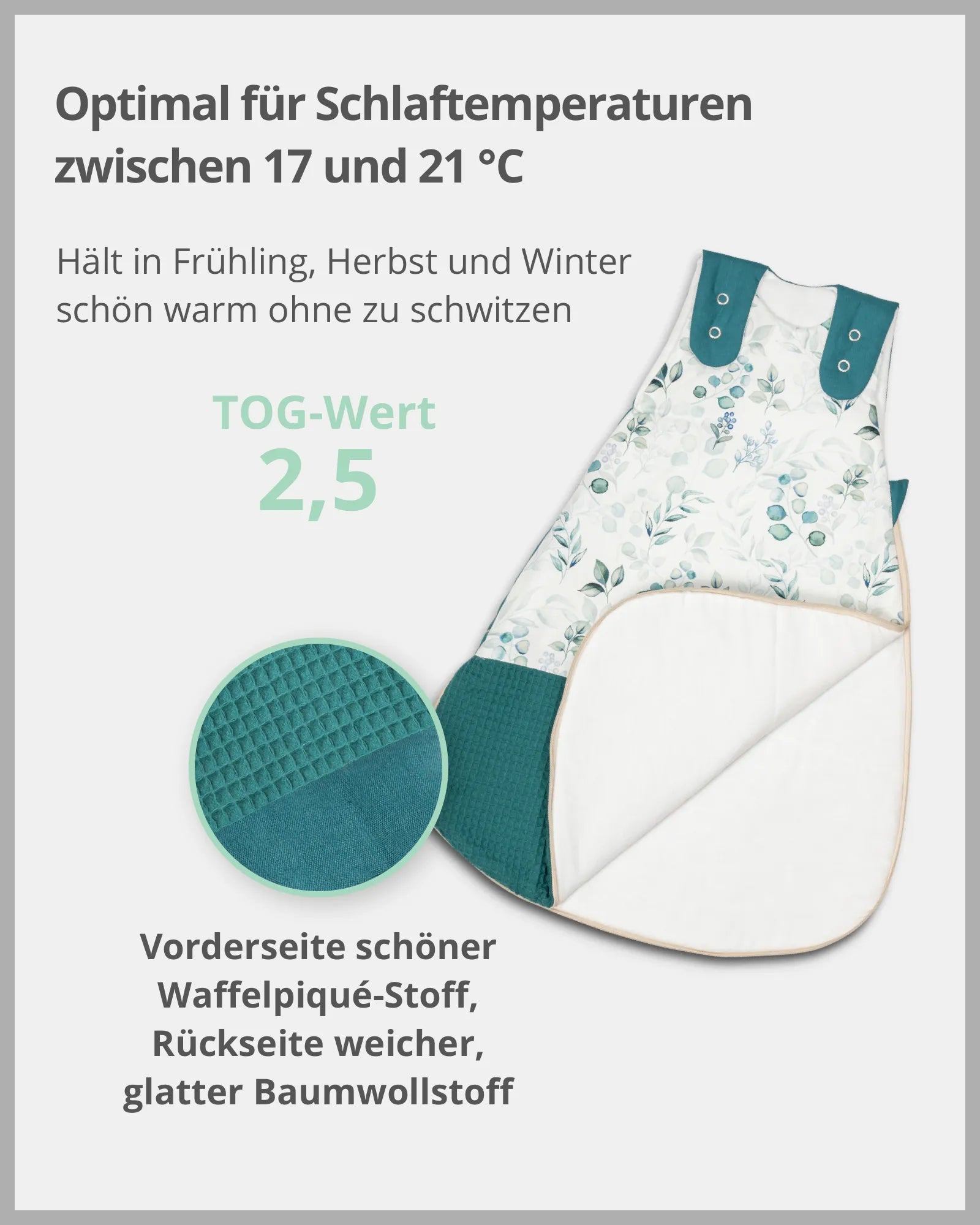 ullenboom-schlafsack-waffel-motiv-eukalyptus-petrol-regenwald-04-ganzjahres-ULLENBOOM Baby