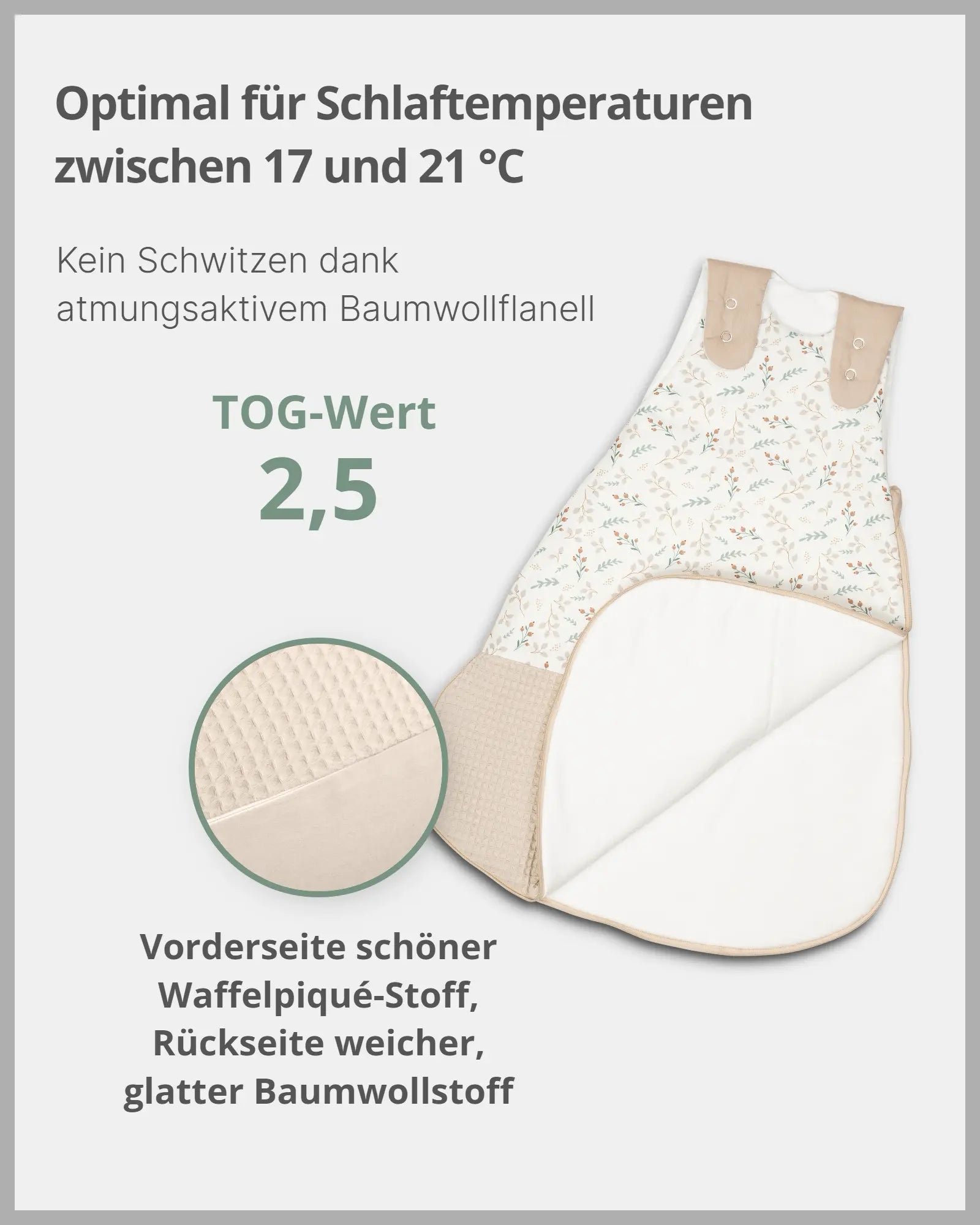 Schlafsack FLORAL SAND-ULLENBOOM Baby