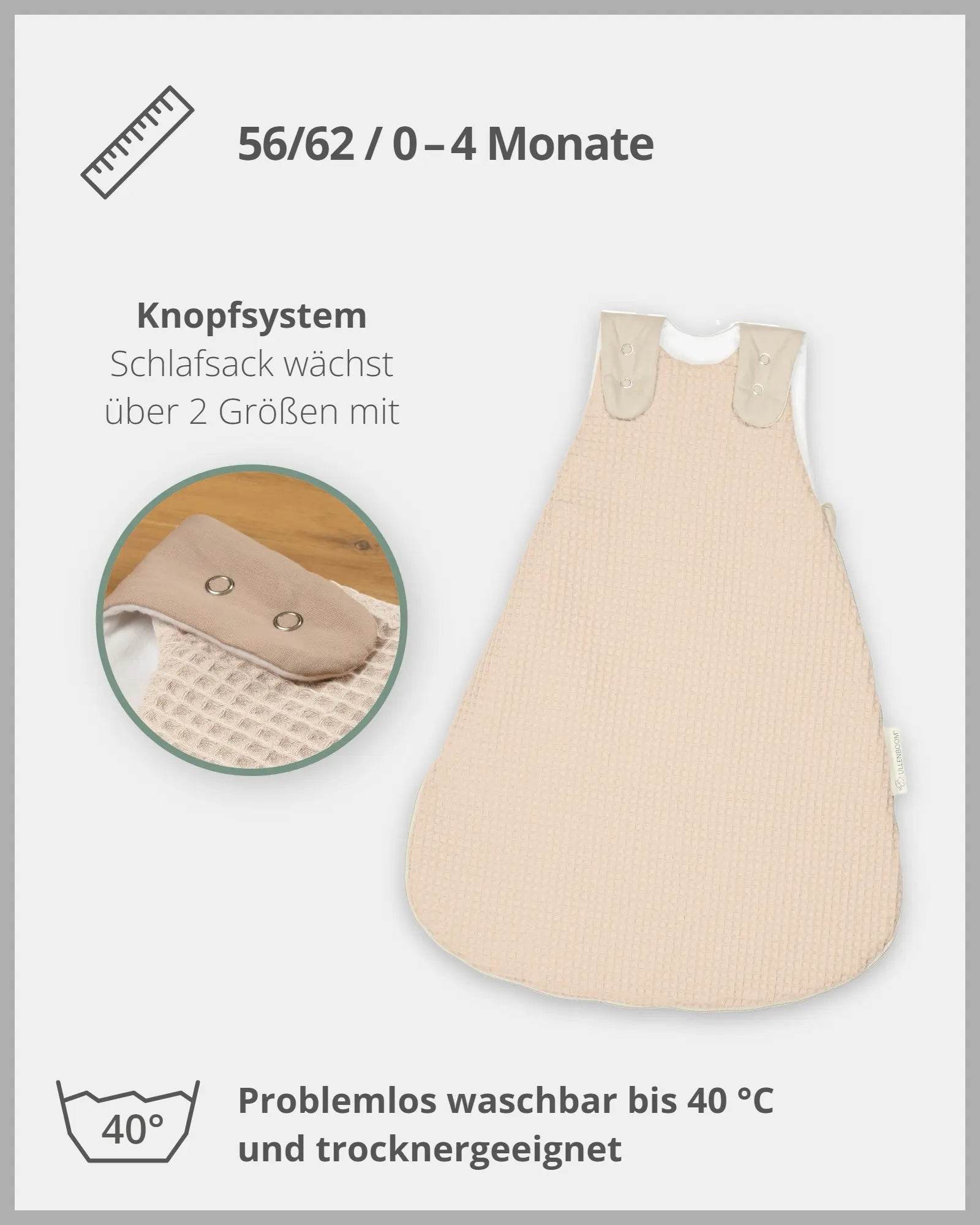 Schlafsack Waffelpiqué SAND-ULLENBOOM Baby