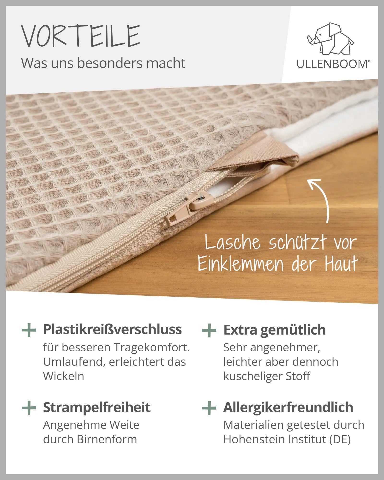 Schlafsack Waffelpiqué SAND-ULLENBOOM Baby
