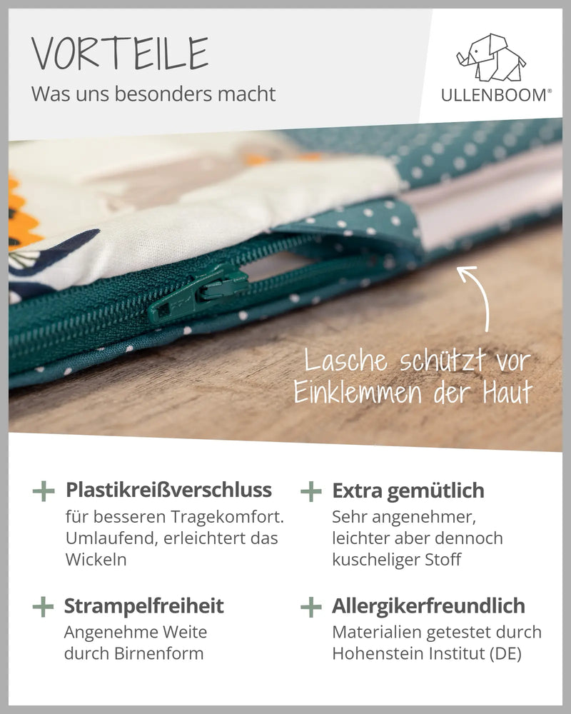 Schlafsack WALDTIERE PETROL-ULLENBOOM Baby