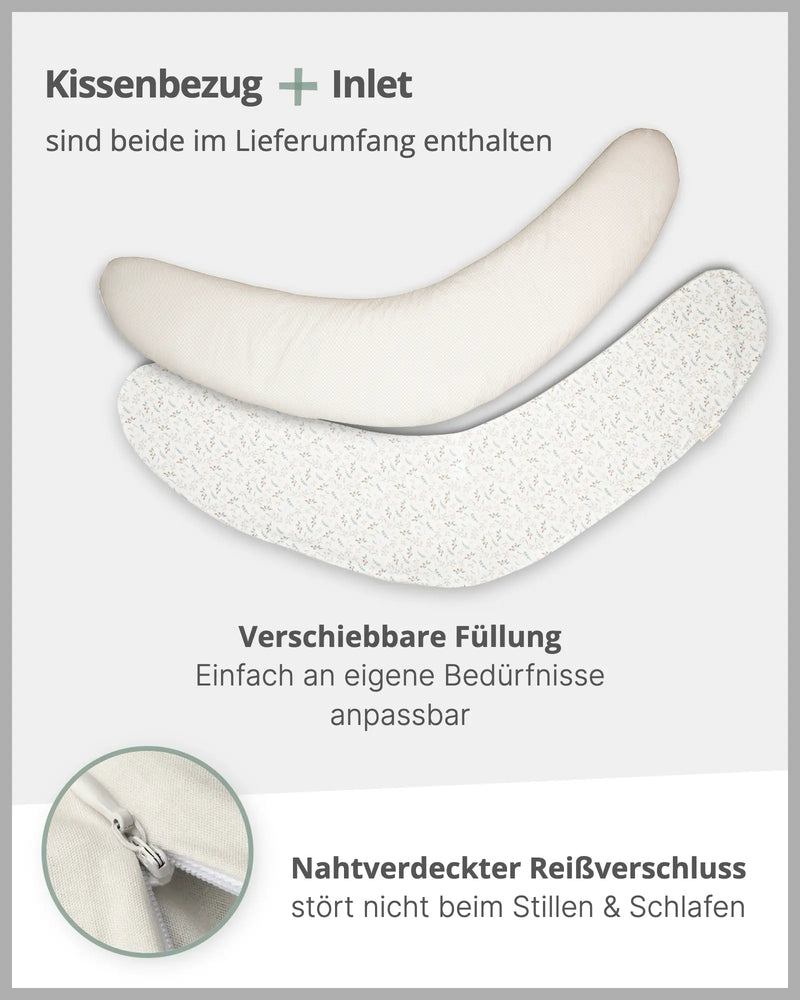 190 cm Stillkissen FLORAL SAND-ULLENBOOM Baby