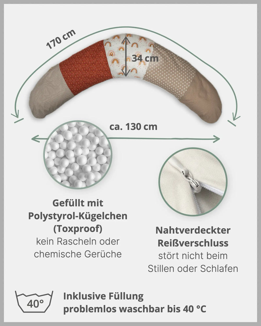 Stillkissen REGENBOGEN-ULLENBOOM Baby
