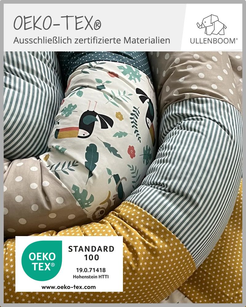 190 cm Stillkissen Dschungel-190 cm Große Stillkissen-ULLENBOOM Baby