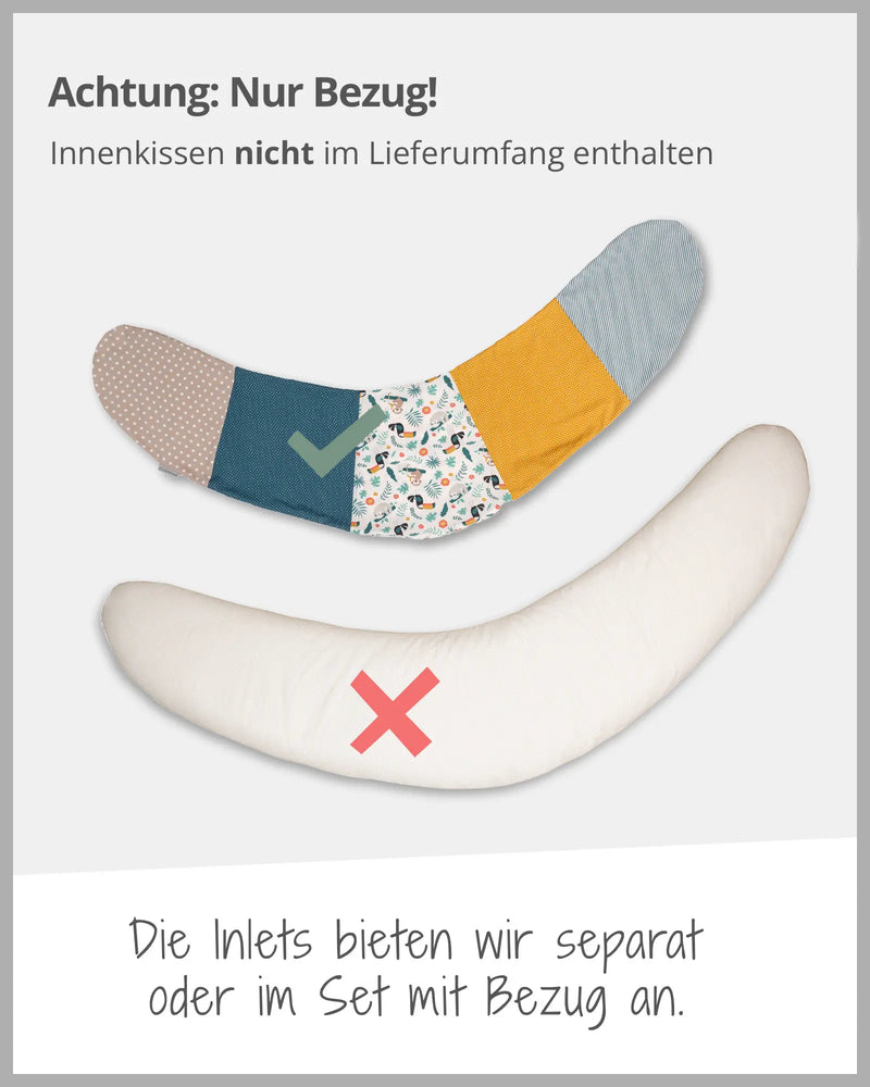 170 cm Kleines Stillkissen Dschungel-170 cm Kleine Stillkissen-ULLENBOOM Baby