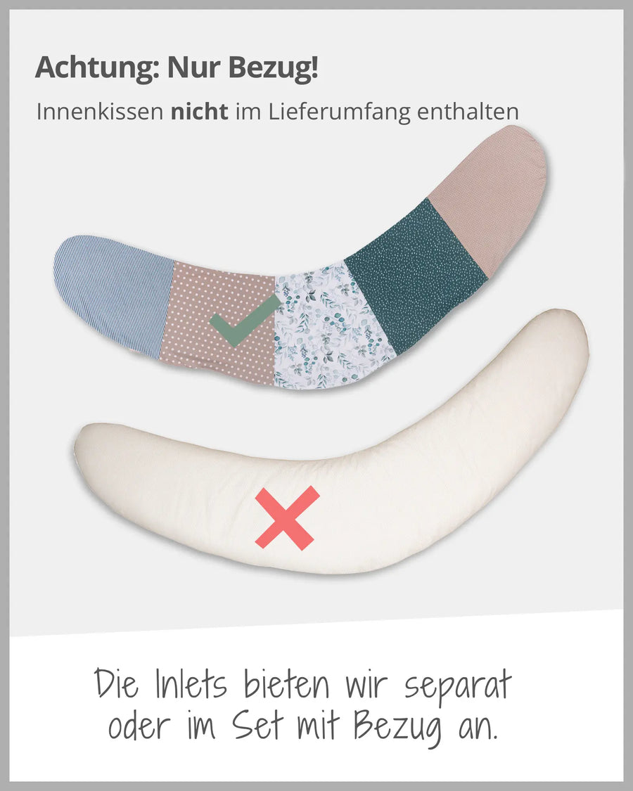 190 cm Stillkissen Eukalyptus-190 cm Große Stillkissen-ULLENBOOM Baby