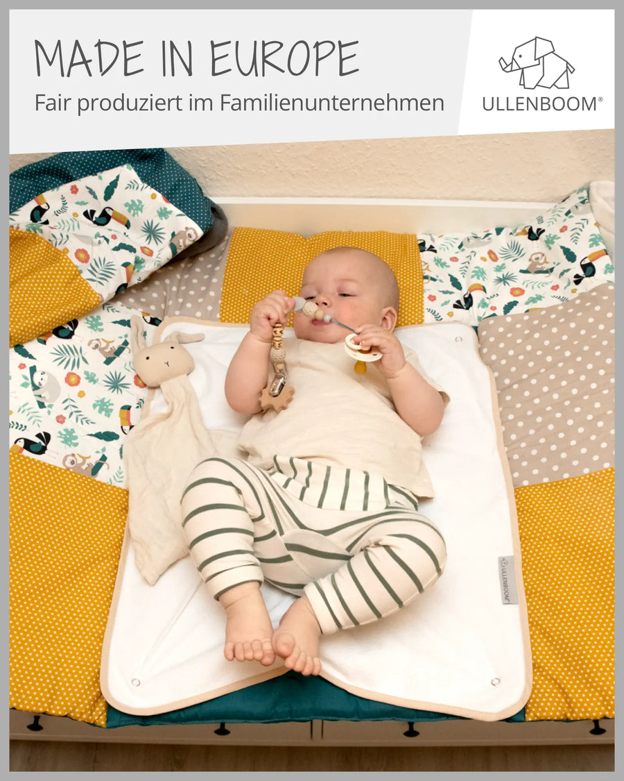 Wickelauflage mit Wechselmatte Dschungel-Wickelauflagen mit Wechselmatten-ULLENBOOM Baby