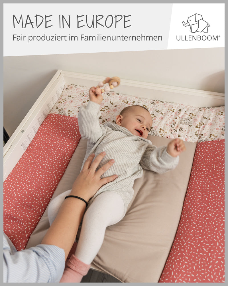 Wickelauflage ROSA BLÜTEN-ULLENBOOM Baby