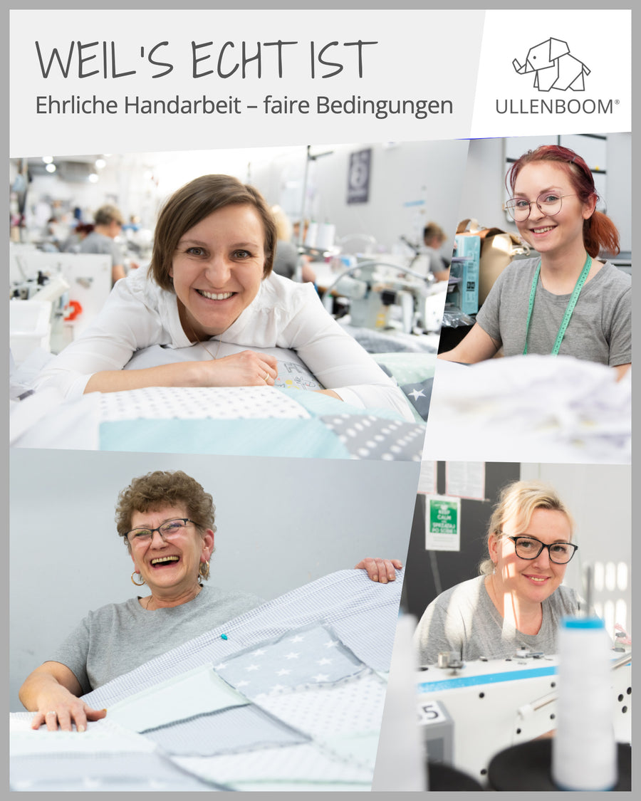 Wickelauflage Waffelpiqué Blau-ULLENBOOM Baby