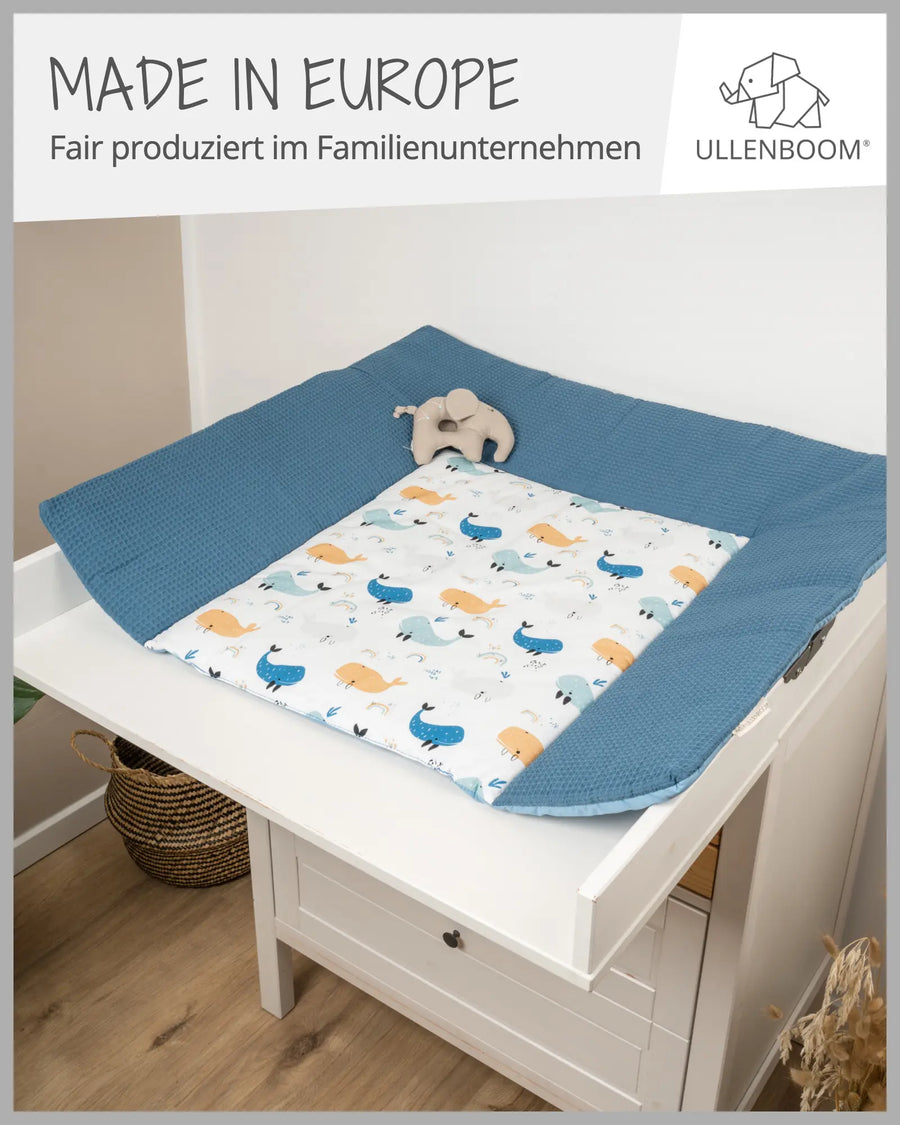 Wickelauflage BLAU WALE-ULLENBOOM Baby