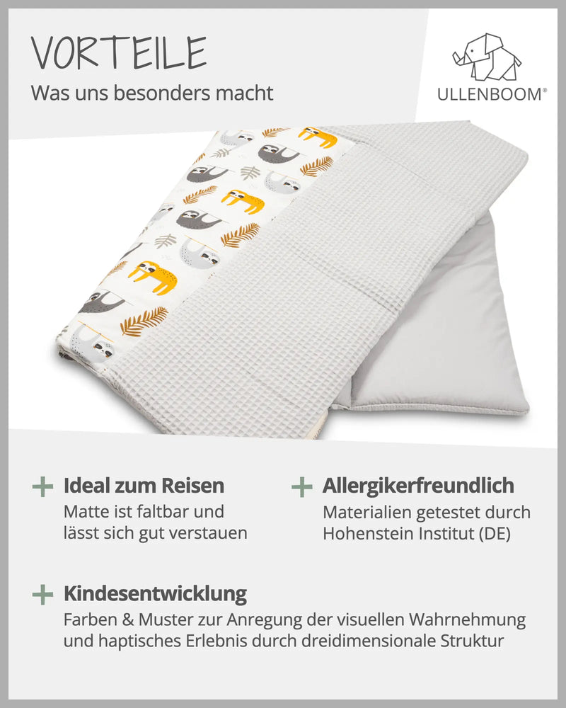 Wickelauflage GRAU FAULTIERE-ULLENBOOM Baby